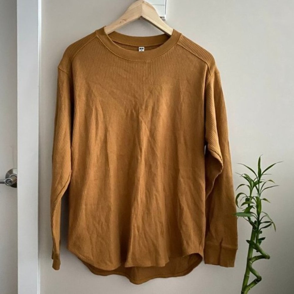 UNIQLO Mustard Ribbed Longsleeve